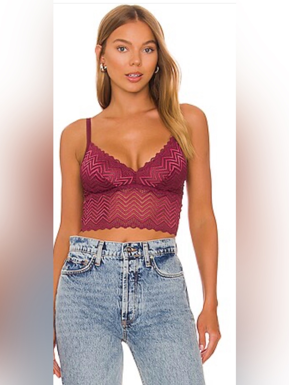 Cosabella Ashanti Cropped Cami in Vino Sz M